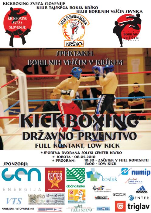 Kickboxing državno prvenstvo 3.krog v Krškem - to soboto