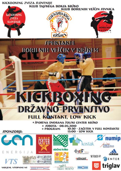 Kickboxing državno prvenstvo 3.krog v Kr&scaron;kem - to soboto