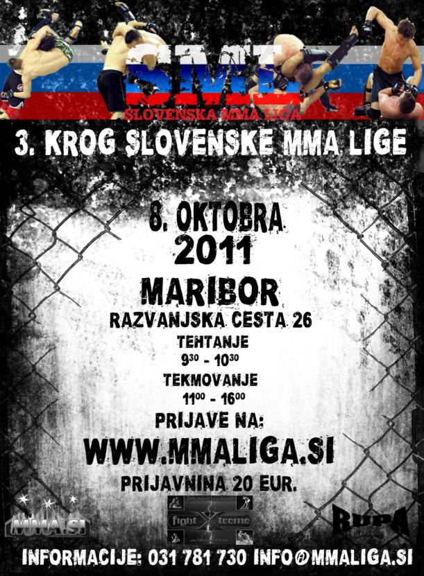 3. Krog Slovenske MMA Lige v Mariboru