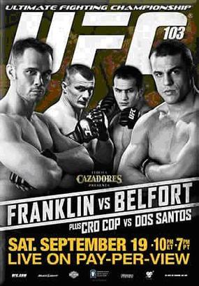 UFC 103: Franklin vs. Belfort - fight card; Pokrajac UFC debi!