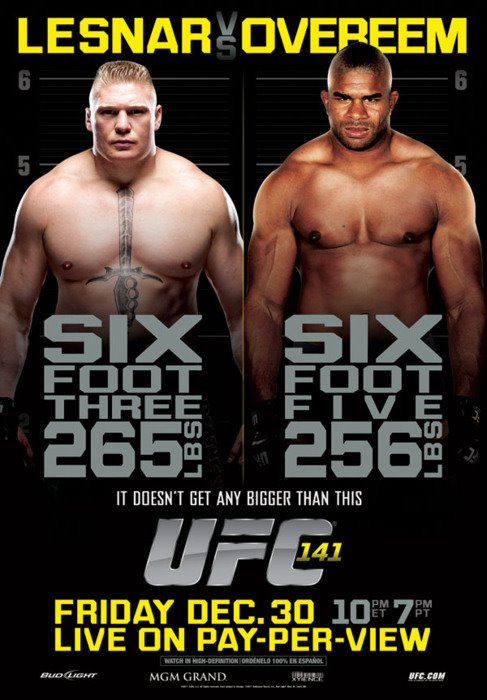 UFC 141 Lesnar vs Overeem - Novoletni spektakel