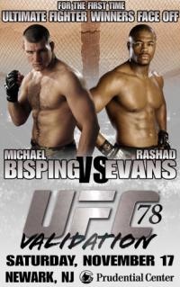 UFC 78 Validation - rezultati