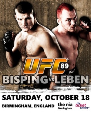 UFC 89: Bisping vs. Leben - jutri
