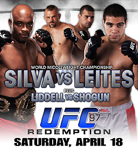 UFC 97: Redemption - rezultati