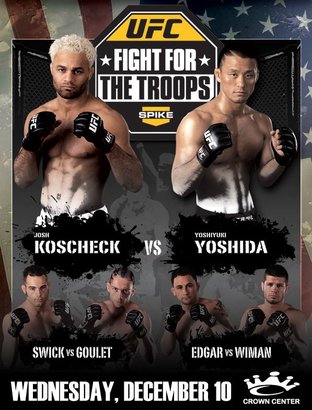 UFC Fight Night 16: Fight for the Troops - fightcard