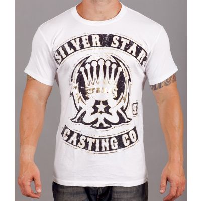 Silver Star T-Shirt Support Premium - White